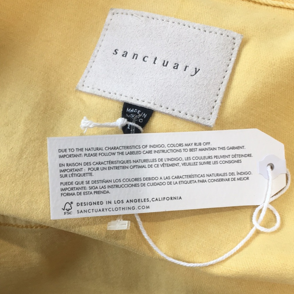 NWT Sanctuary Marigold Axel Trucker Denim Jacket Medium - Picture 6 of 12